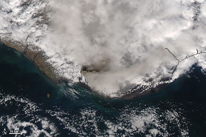 Eruption of EyjafjallajÃ¶kull Volcano, Iceland