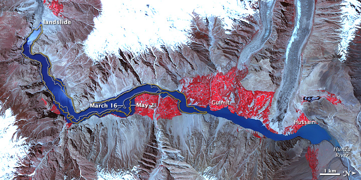 Landslide Lake in Northwest Pakistan