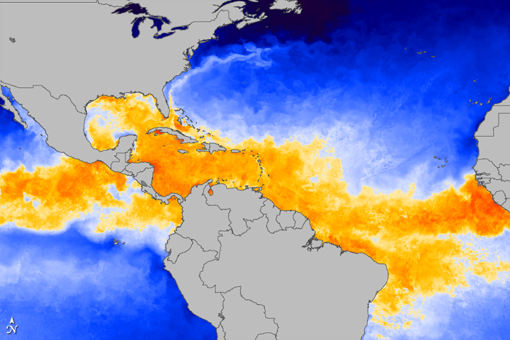 Sea Surface Temperatures at the Start of 2010 Hurricane Season - related image preview