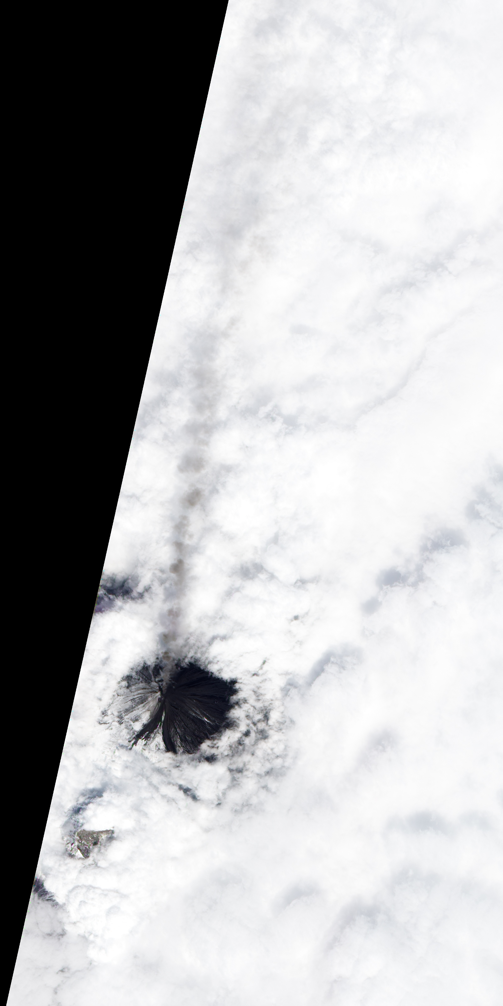 Plume above the Clouds from Klyuchevskaya Volcano - related image preview