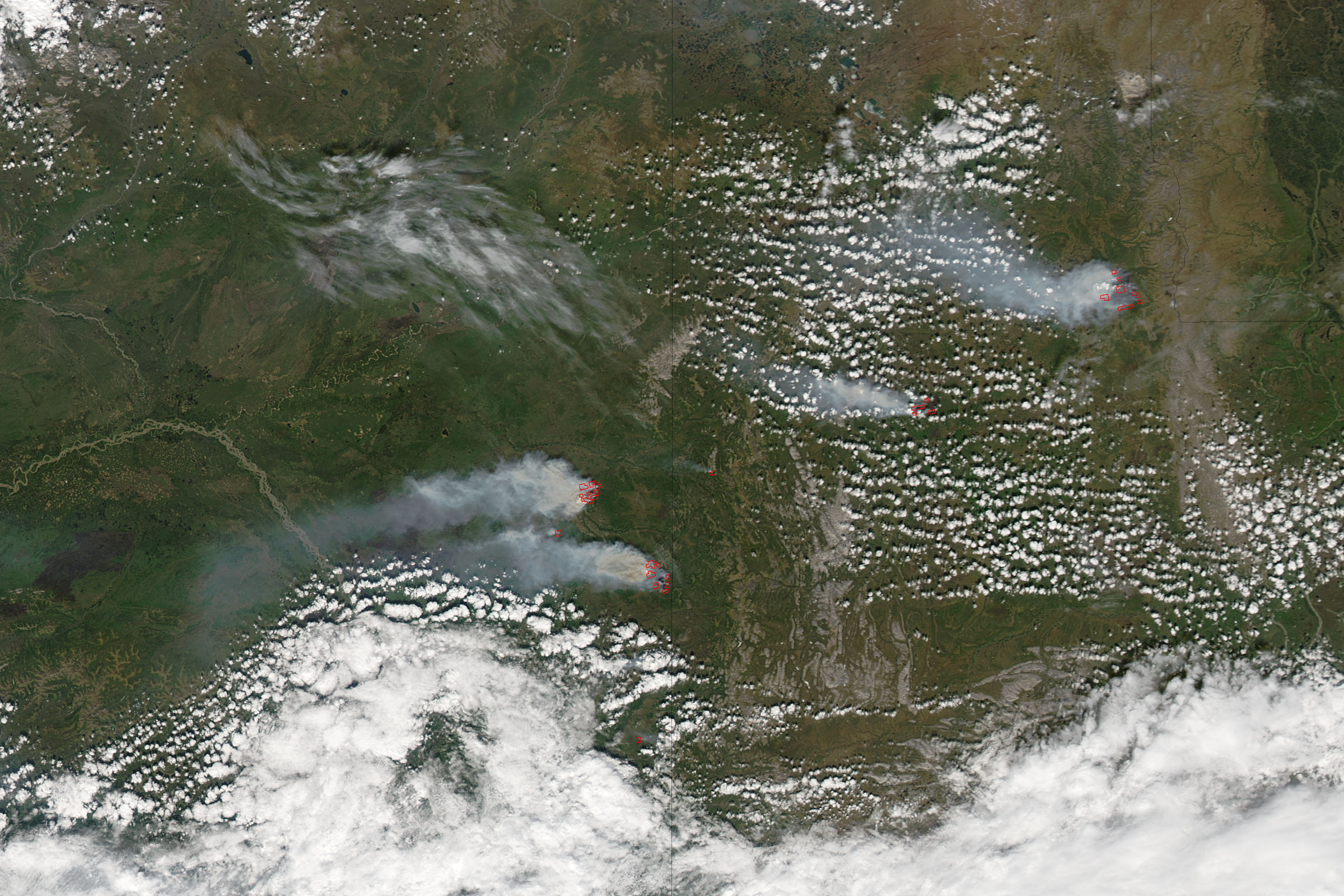 Fires in Alaska and Yukon Territory - related image preview