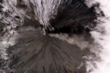 Plume from the Klyuchevskaya Volcano