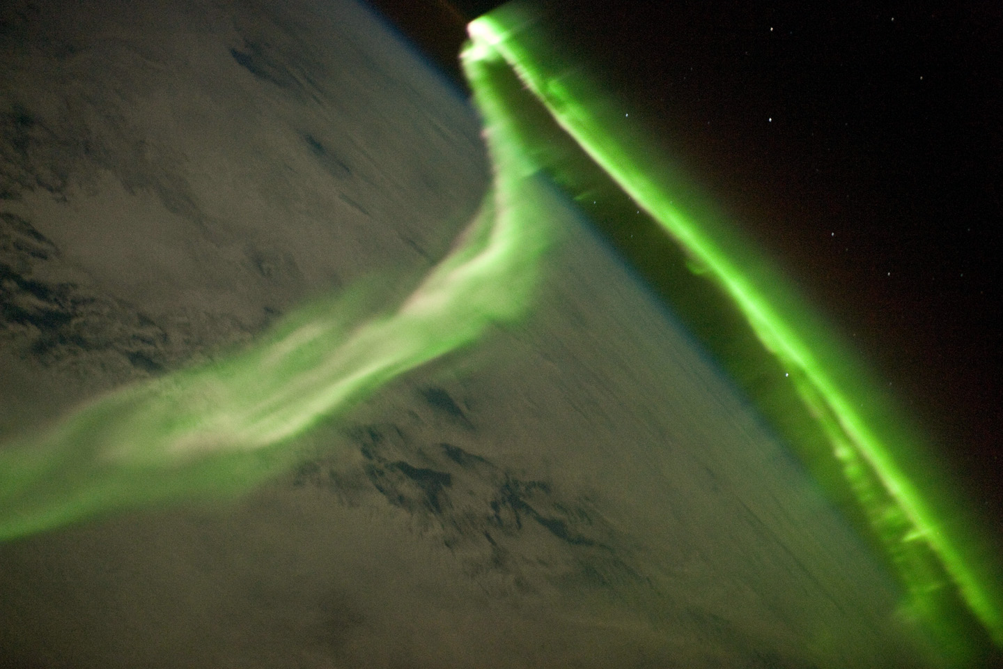 Aurora Australis Observed from the International Space Station - related image preview