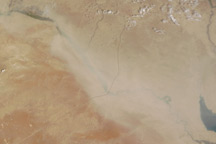 Dust over Syria and Iraq