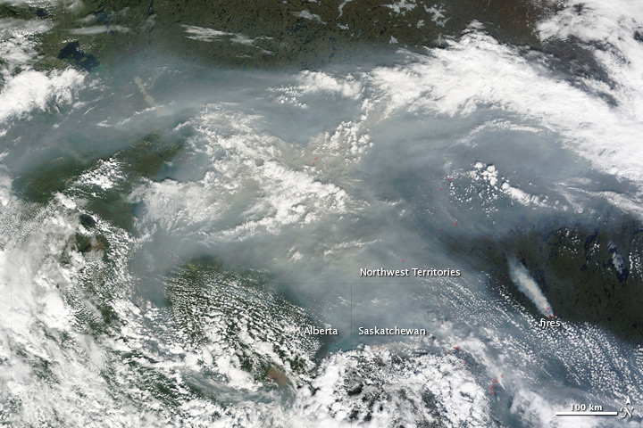 Smoke from Fires in Canada