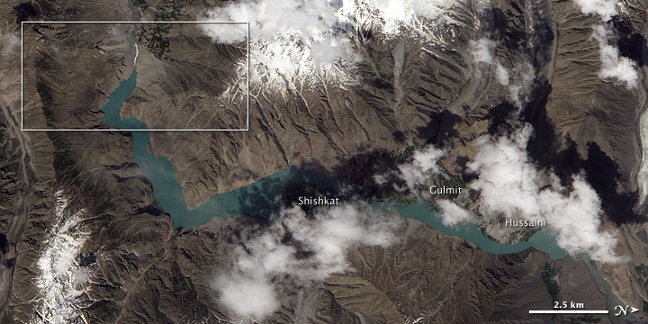 Landslide Lake in Northwest Pakistan