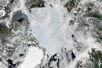 Sunny Skies over the Arctic in Late June 2010 - related image preview
