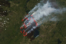 Fires in Saskatchewan, Canada
