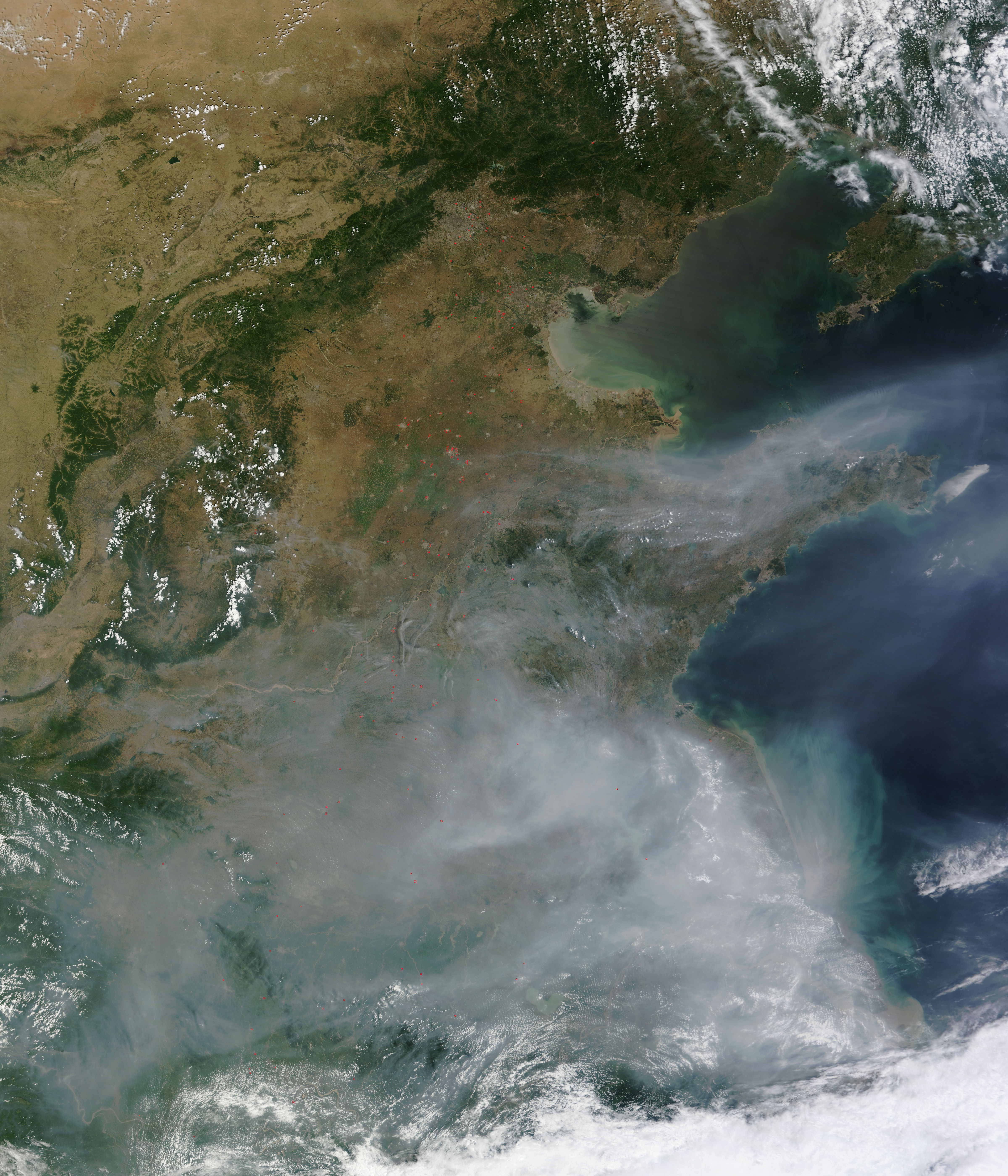 Fires and Smoke in Eastern China - related image preview
