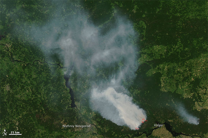 Fires in Western Russia