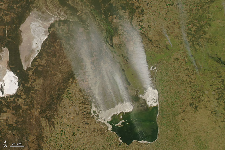Dust Plumes over Argentina