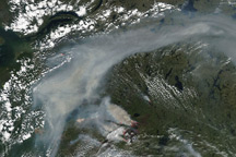 Smoke from Fires in Canada