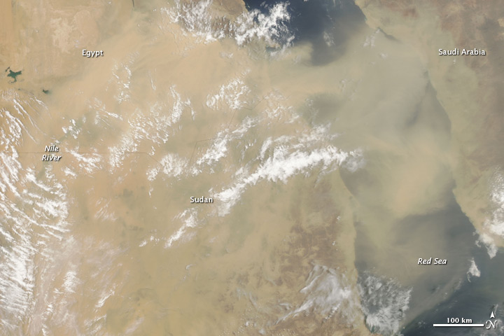 Dust Storm in Egypt and Sudan - related image preview
