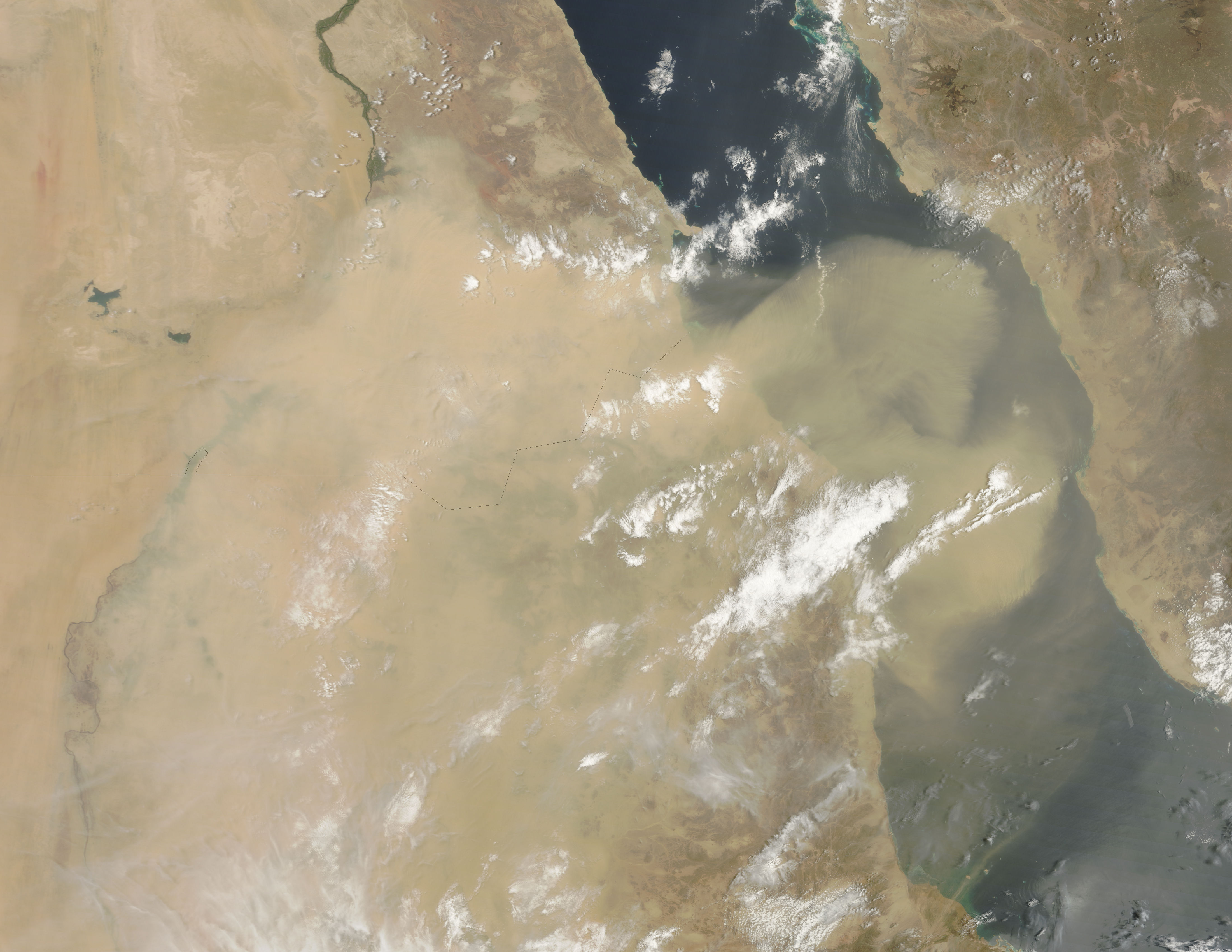 Dust Storm in Egypt and Sudan - related image preview