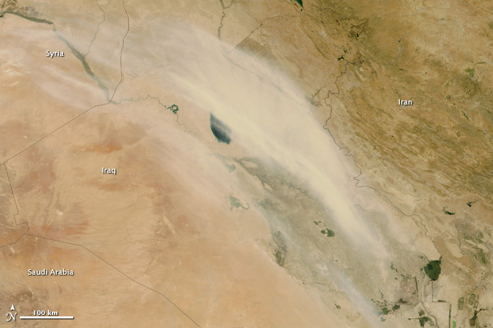Dust Storm over Iraq - related image preview