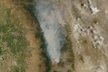 Bull Fire in California’s Sequoia National Forest