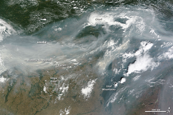 Smoke over Western Russia - related image preview