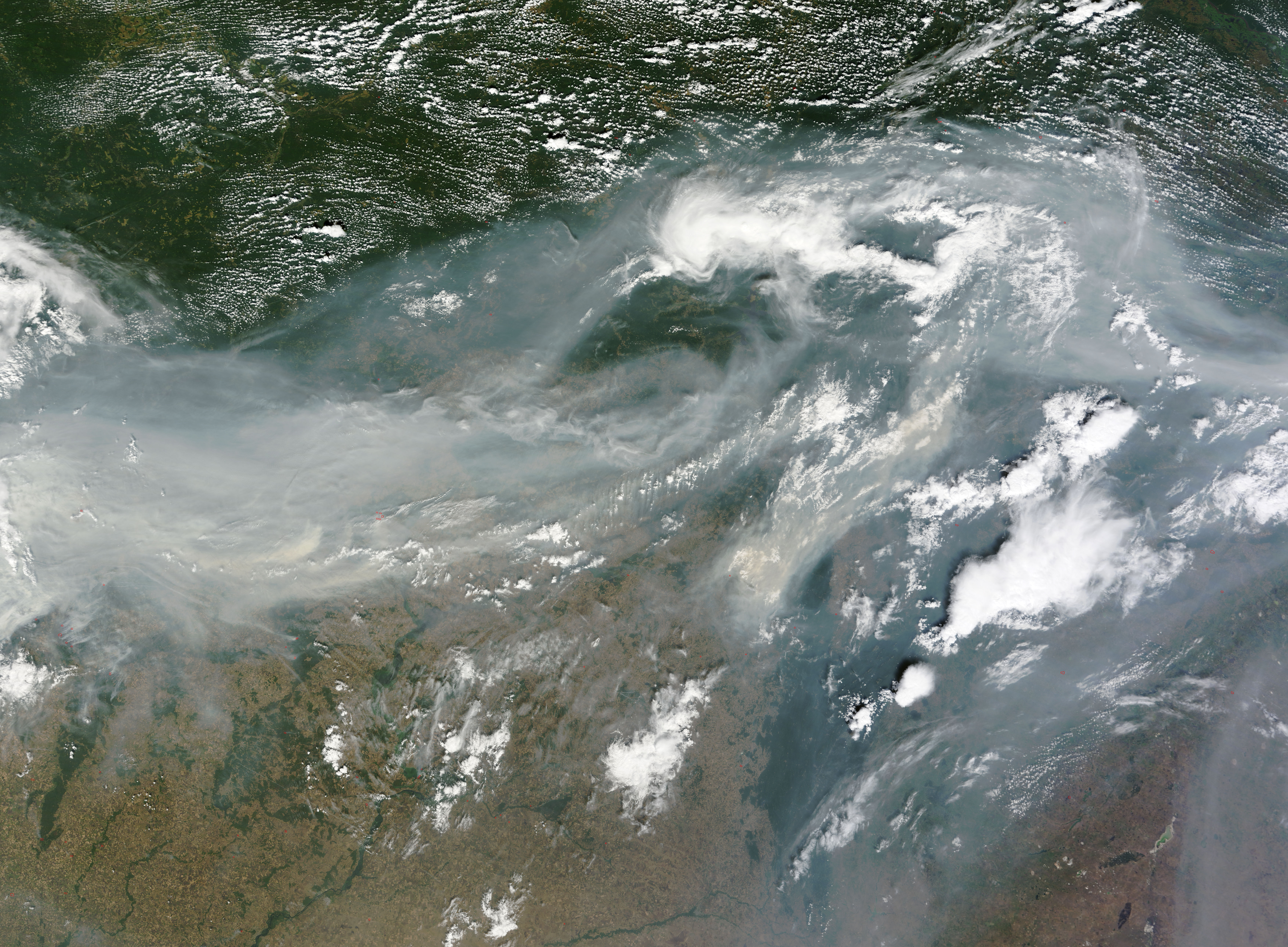 Smoke over Western Russia - related image preview