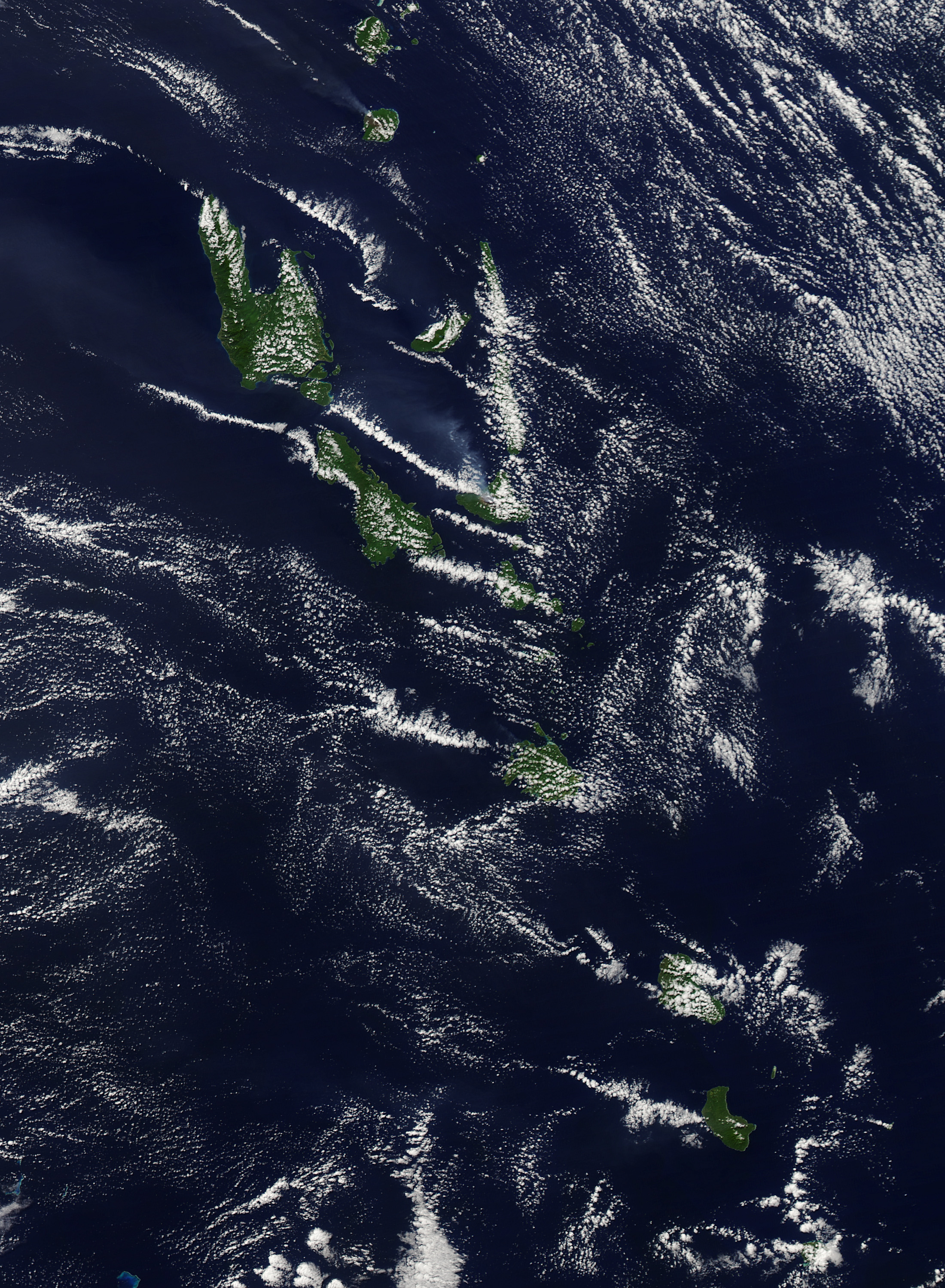 Plumes from Gaua and Ambrym Volcanoes - related image preview