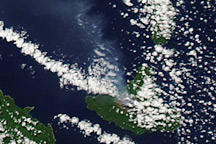 Plumes from Gaua and Ambrym Volcanoes