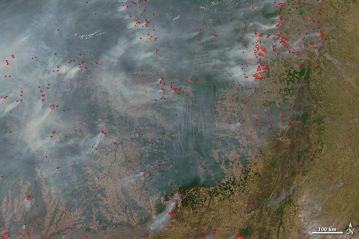 Fires in South America