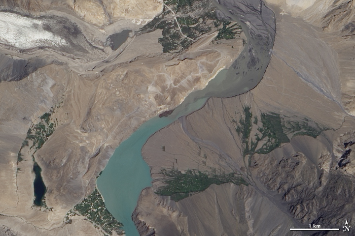 Landslide Lake in Northwest Pakistan