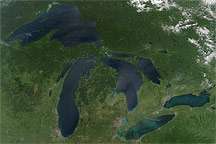 Great Lakes, No Clouds