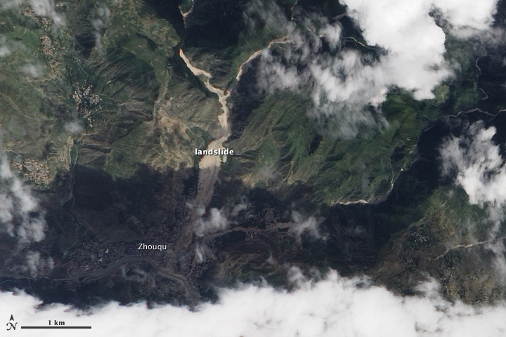 Landslide in Zhouqu, China