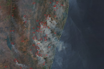 Seasonal Fires in Southern Africa