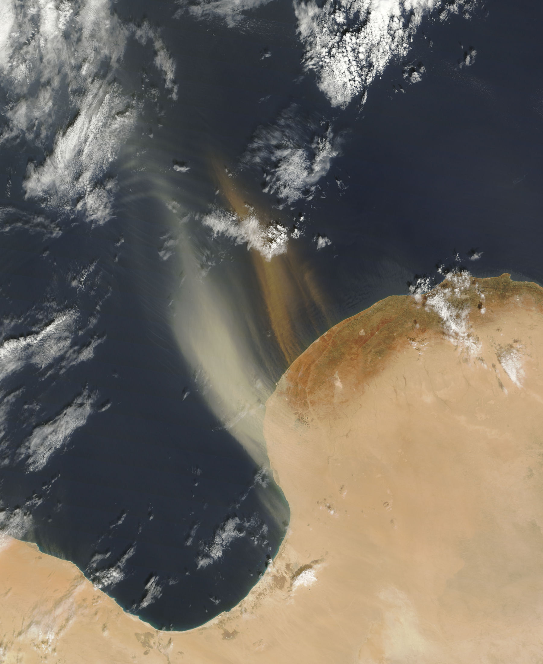 Dust Plumes off Libya - related image preview