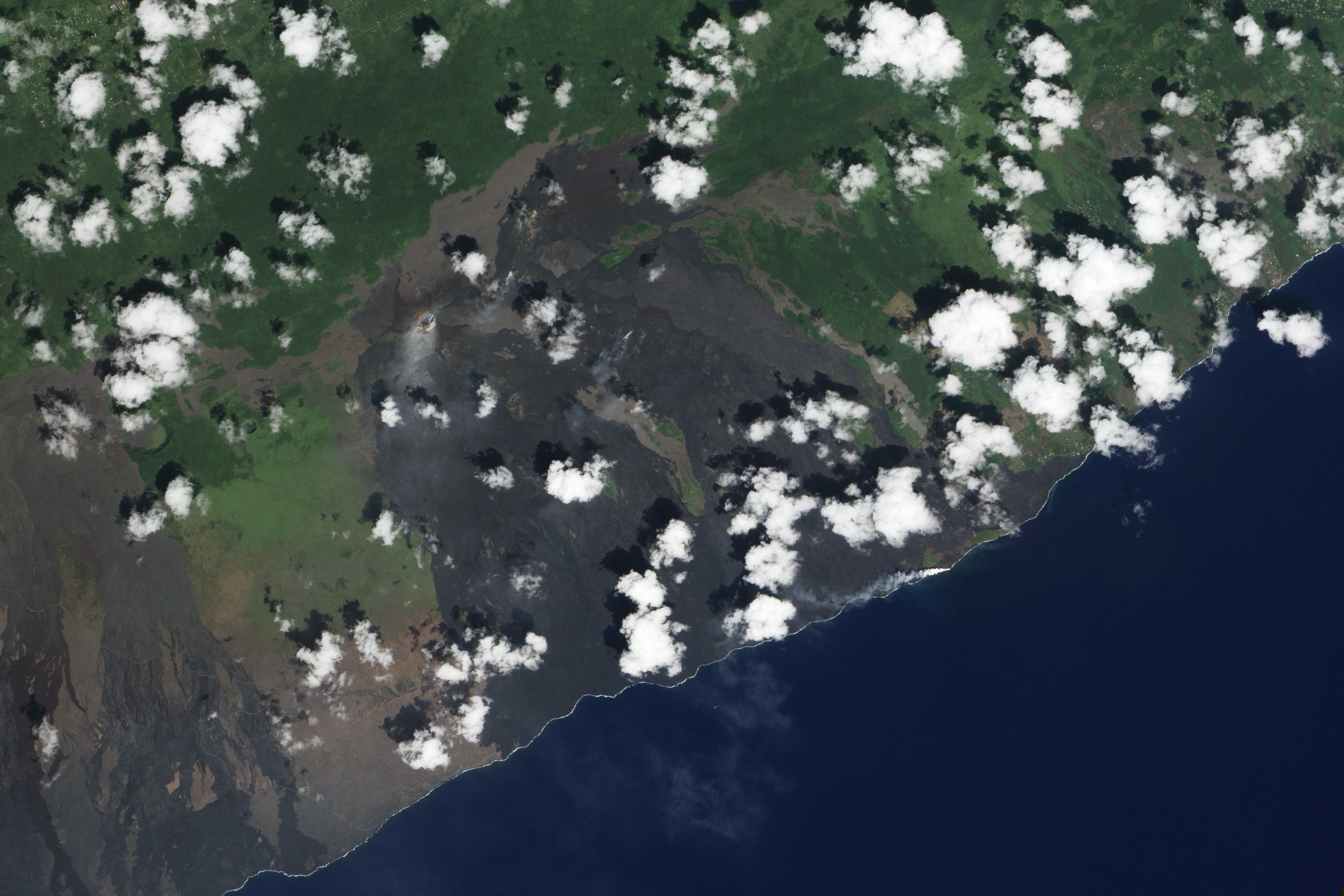 Kilauea Lava Enters the Ocean - related image preview