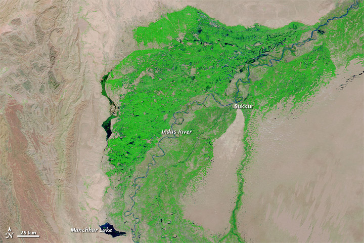 Flood Lake Lingers in Pakistan