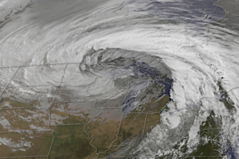Strong Extratropical Cyclone Over the US Midwest - related image preview