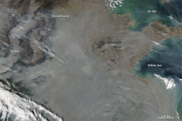 Haze over Eastern China