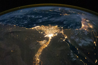 Nile River Delta at Night - related image preview