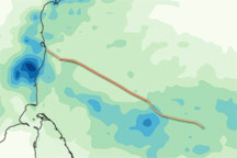 Rainfall from Cyclone Jal