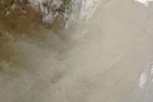 Sandstorm over Eastern China
