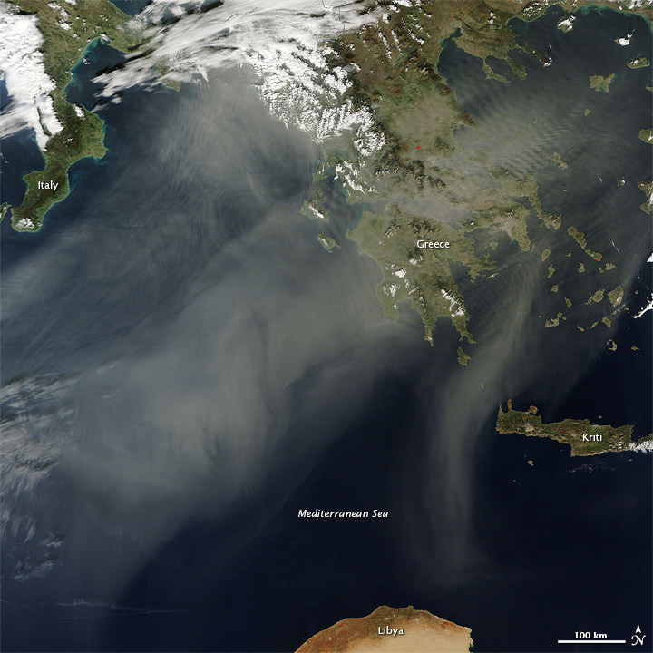 Dust over the Mediterranean - related image preview