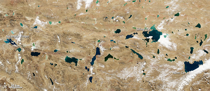 tibetan plateau from space