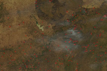 Widespread Fires in West Africa