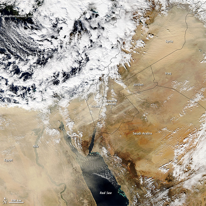 Dust and Violent Weather in the Eastern Mediterranean