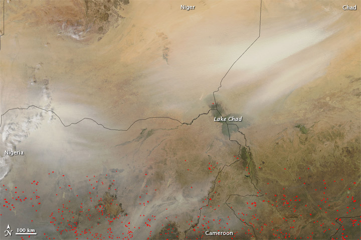 Dust across Central Africa