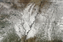 Rare Snow in the U.S. South