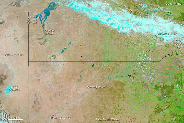 Flooding in the Australian Interior