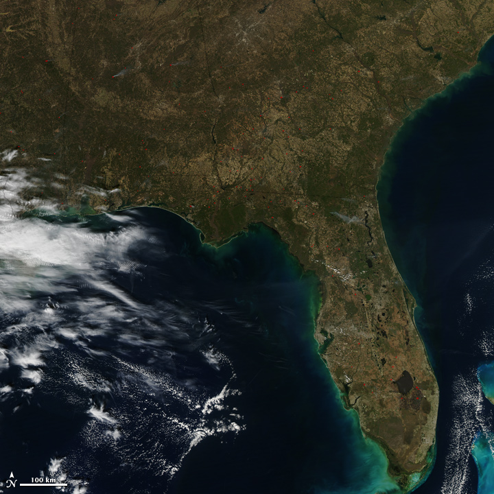 Fires in the Southeastern United States