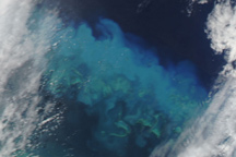 Sediment over the Great Barrier Reef