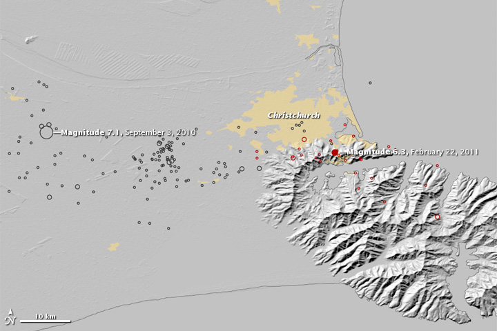 Magnitude 6.3 Earthquake near Christchurch, NZ