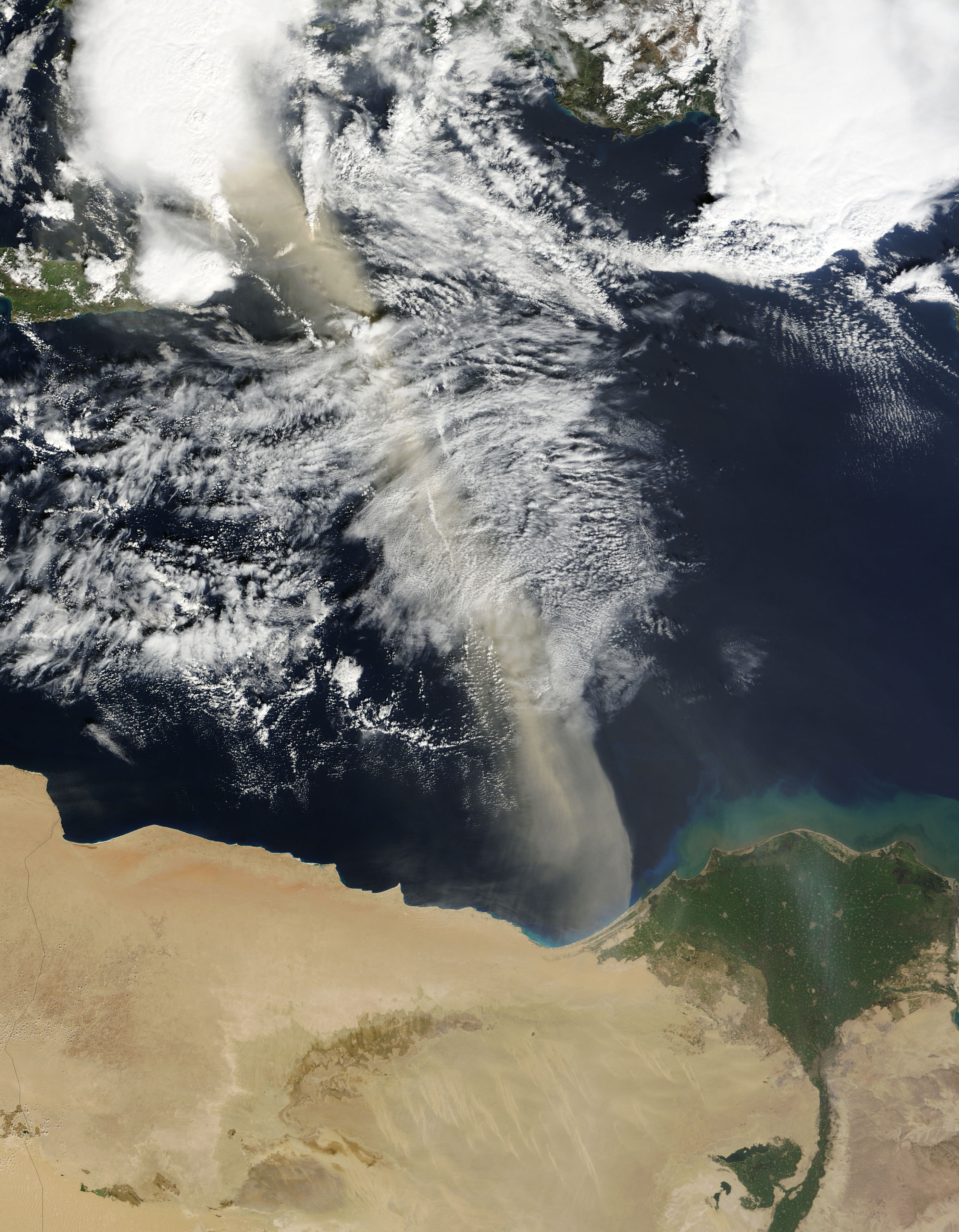 Dust Plume over the Mediterranean Sea - related image preview