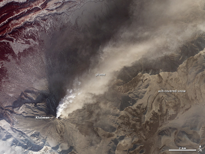 Activity at Kizimen Volcano - related image preview