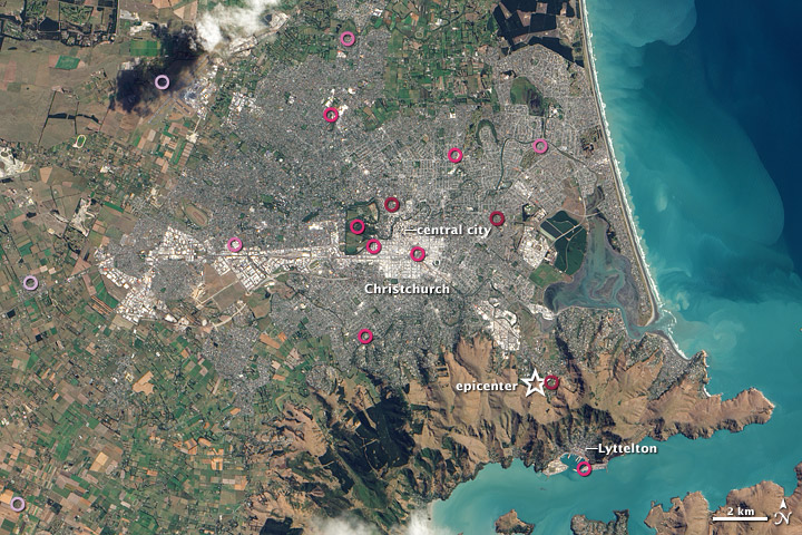 Shaking Intensity, Christchurch Earthquake